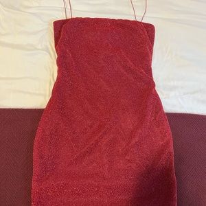 Pink 21st birthday dress! Fits like a glove lovednit!